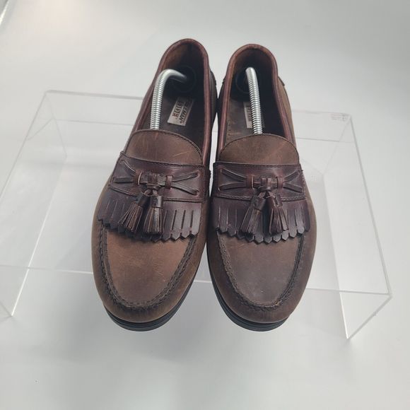 Freeman DDF Shoes Men’s Size 12W Paul‎  Kiltie Tassles Loafer Two Tone  Brown main image 7